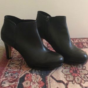 Clarks Waterproof black booties